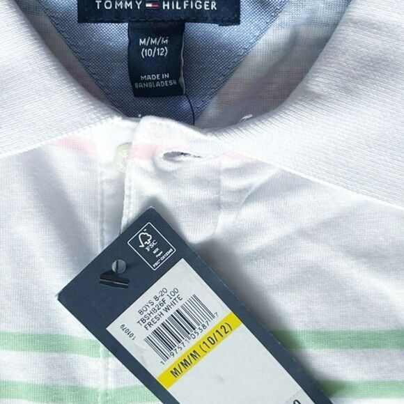 Tommy Hilfiger Polo Striped New button M - Picture 4 of 4